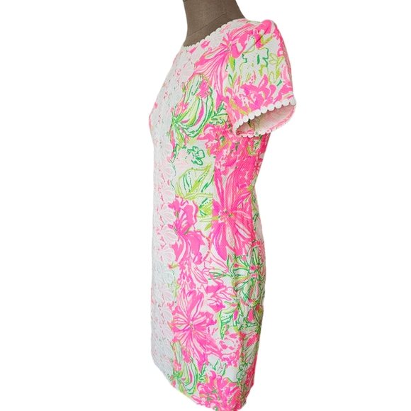 Lilly Pulitzer Maisie Resort White Koala us Maybe Stretch Pique Shift Dress Sz 2 - Picture 11 of 15